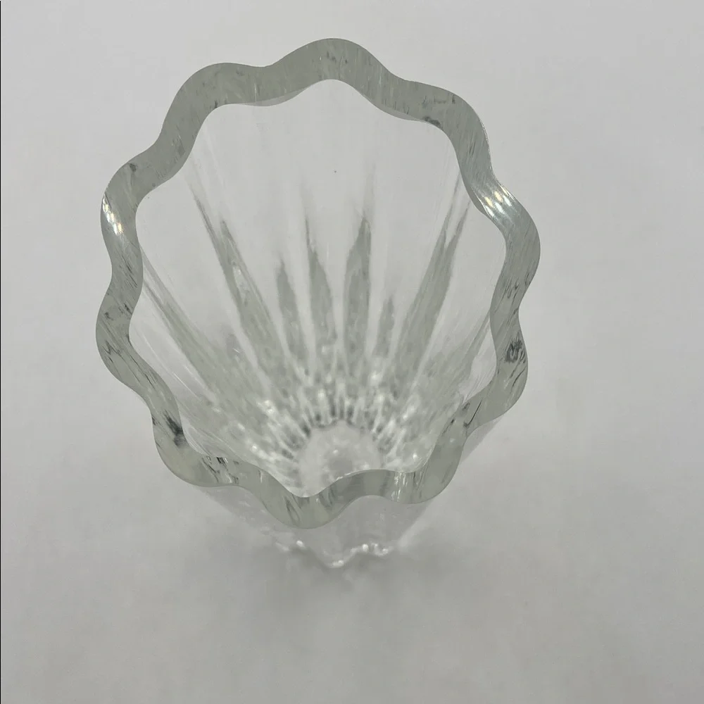 Vintage Lenox Crystal Vase Waterscape Bud Vase Clear